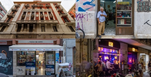 Edifici antichi, negozi storici, locali per immigrati, movida serale: � il variegato mondo di via Abbrescia